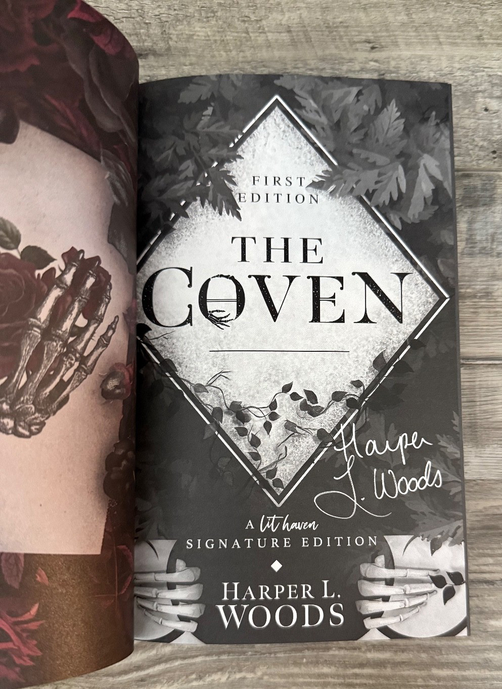 SIGNED/NUMBERED LitHaven THE COVEN Harper L. Woods DETAILED EDGES