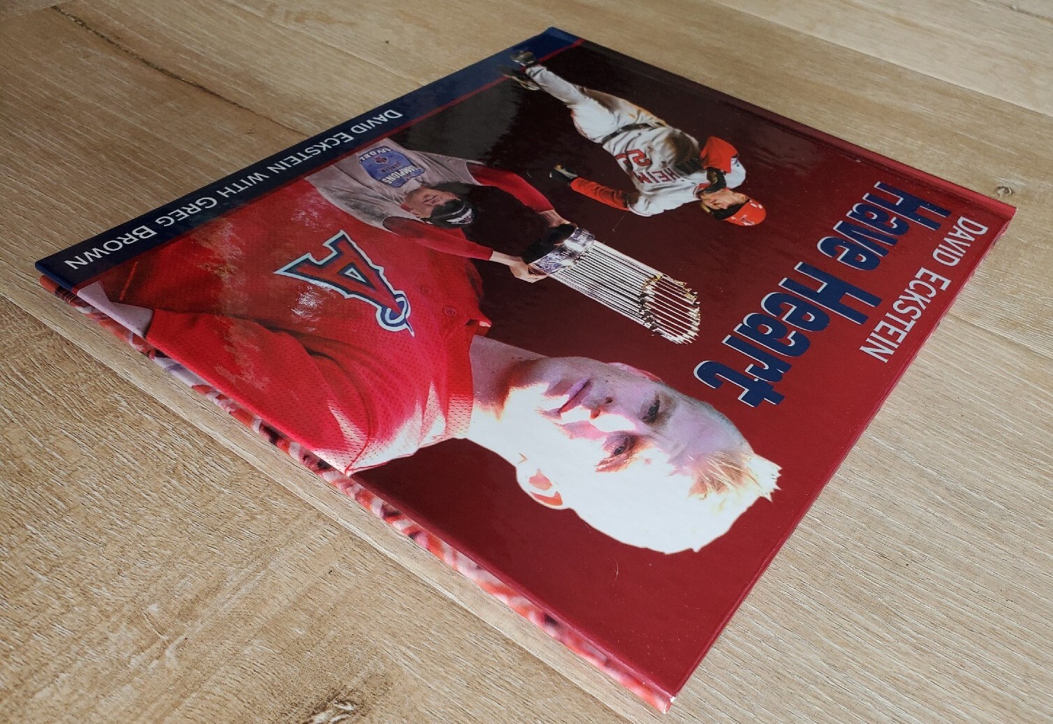 HAVE HEART David Eckstein with Greg Brown 2003 HC Los Angeles Anaheim Angels