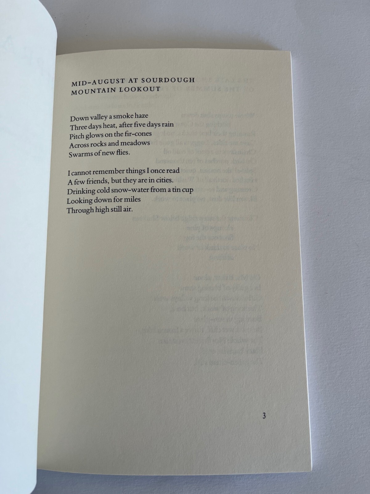 Gary SNYDER / RIPRAP And Cold Mountain Poems – North Point Press, San Francisco