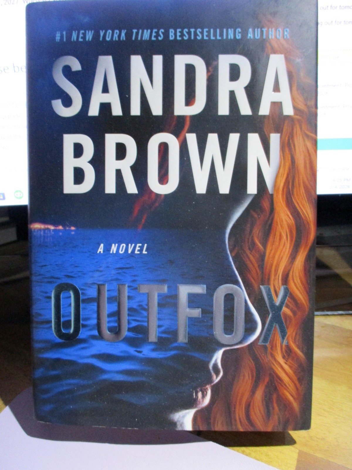 New “Outfox” by Sandra Brown, HB 1st Ed full # line 2019, 437p, w/warranty