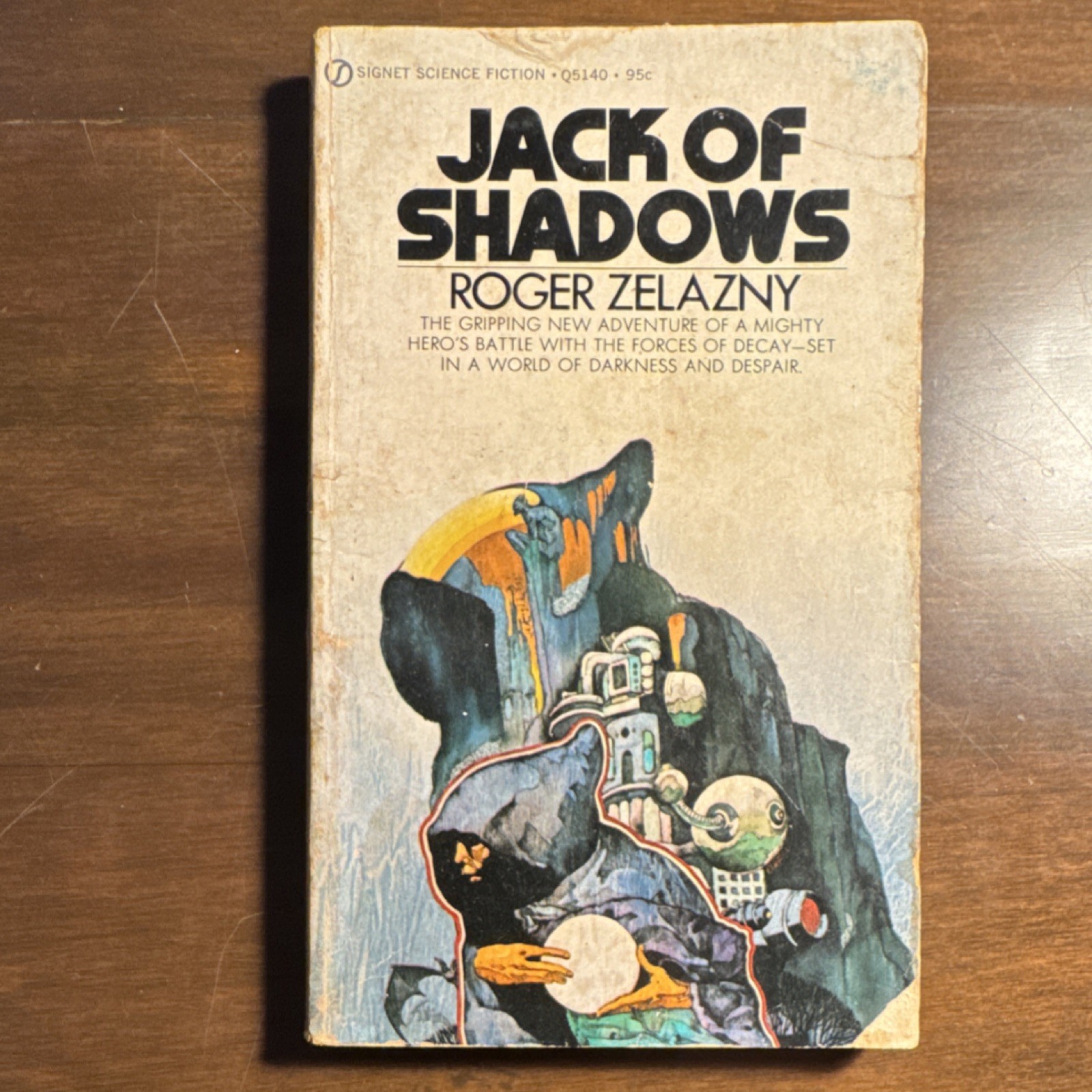 Jack of Shadows by Roger Zelazny, Paperback, New American Library, 1970s, Sci-Fi