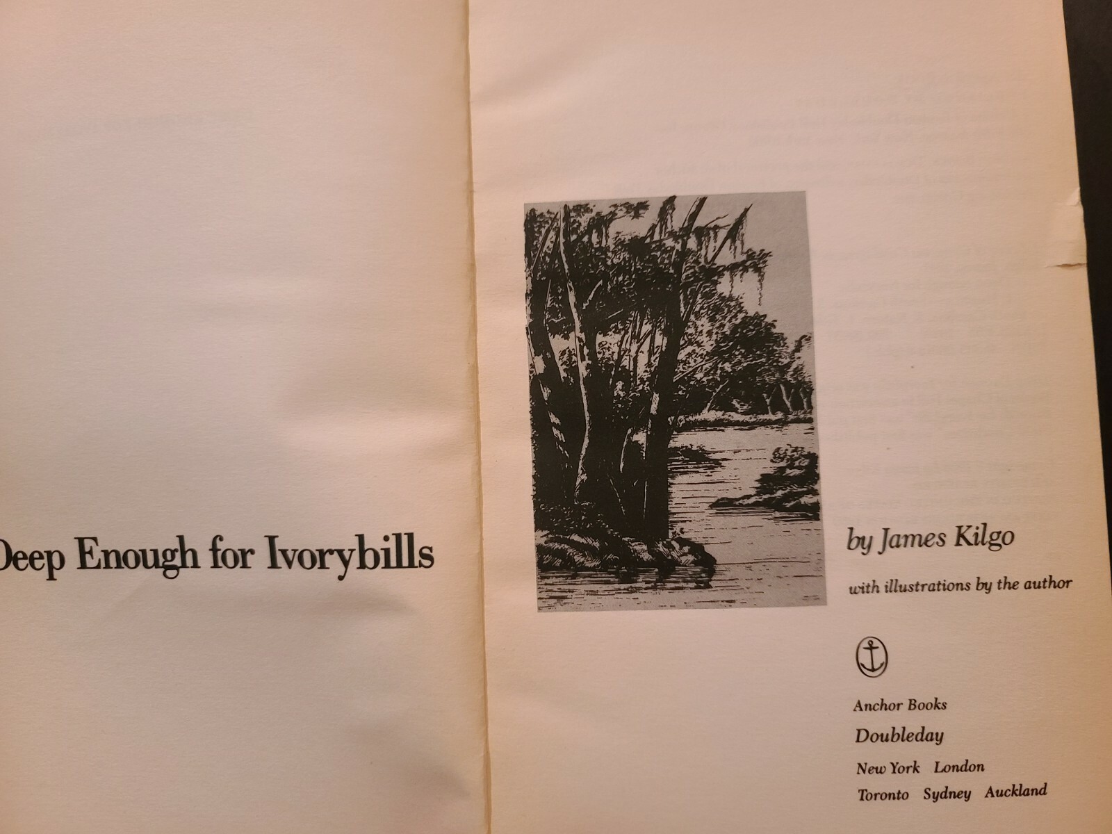 Deep Enough for Ivorybills FIRST Anchir Book Edition 1989 Softcover