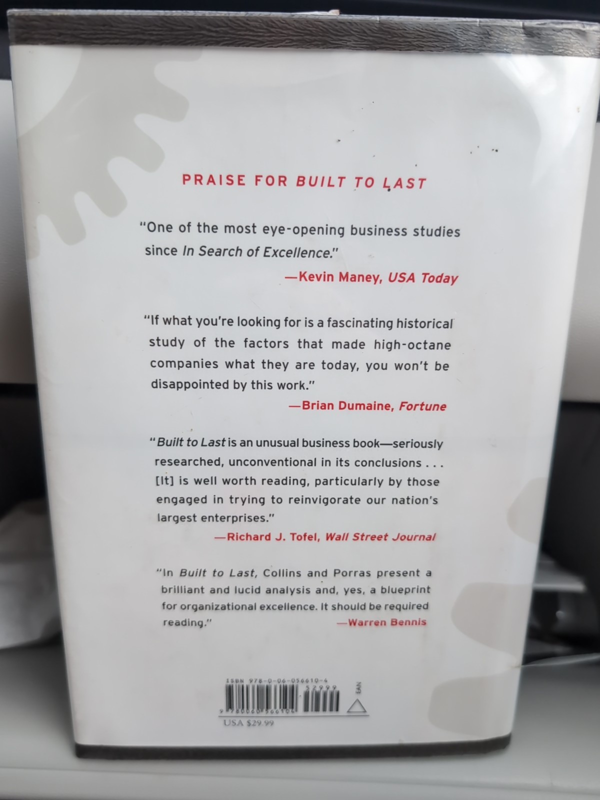 Built To Last SIGNED by Jim Collins & Jerry Porras /Hardcover Book 1994