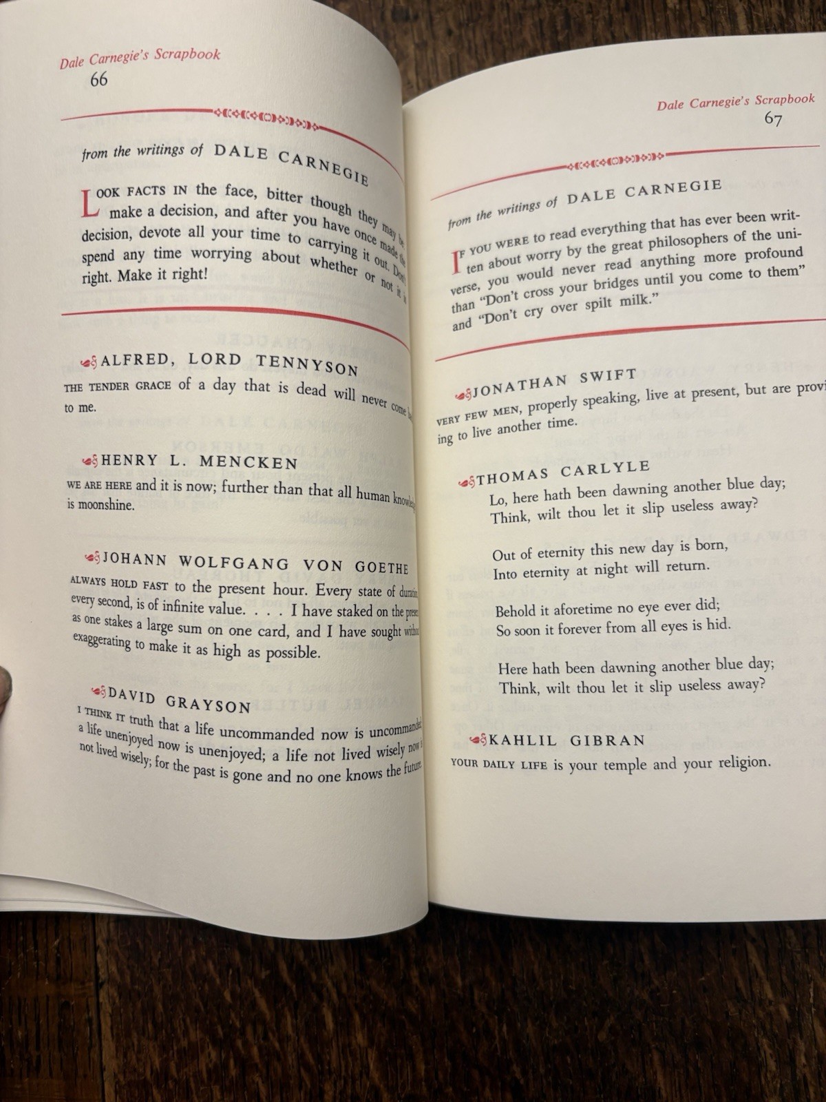 Dale Carnegie’s Scrapbook , Hardcover by Dale Carnegie: VeryGood