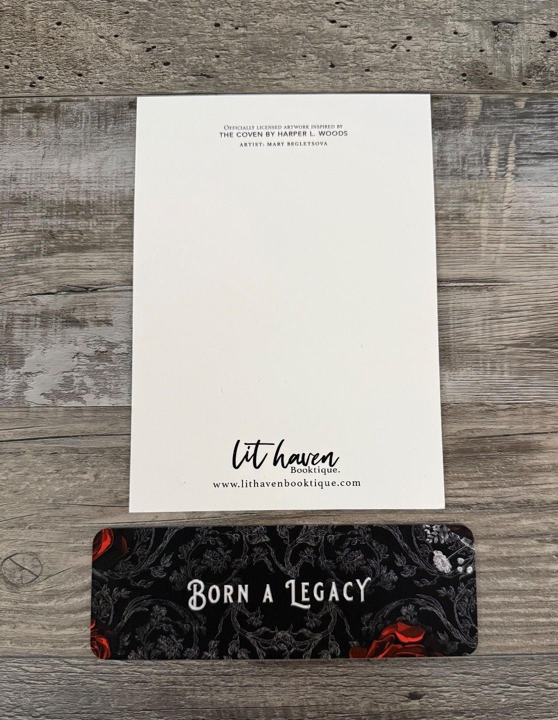 SIGNED/NUMBERED LitHaven THE COVEN Harper L. Woods DETAILED EDGES