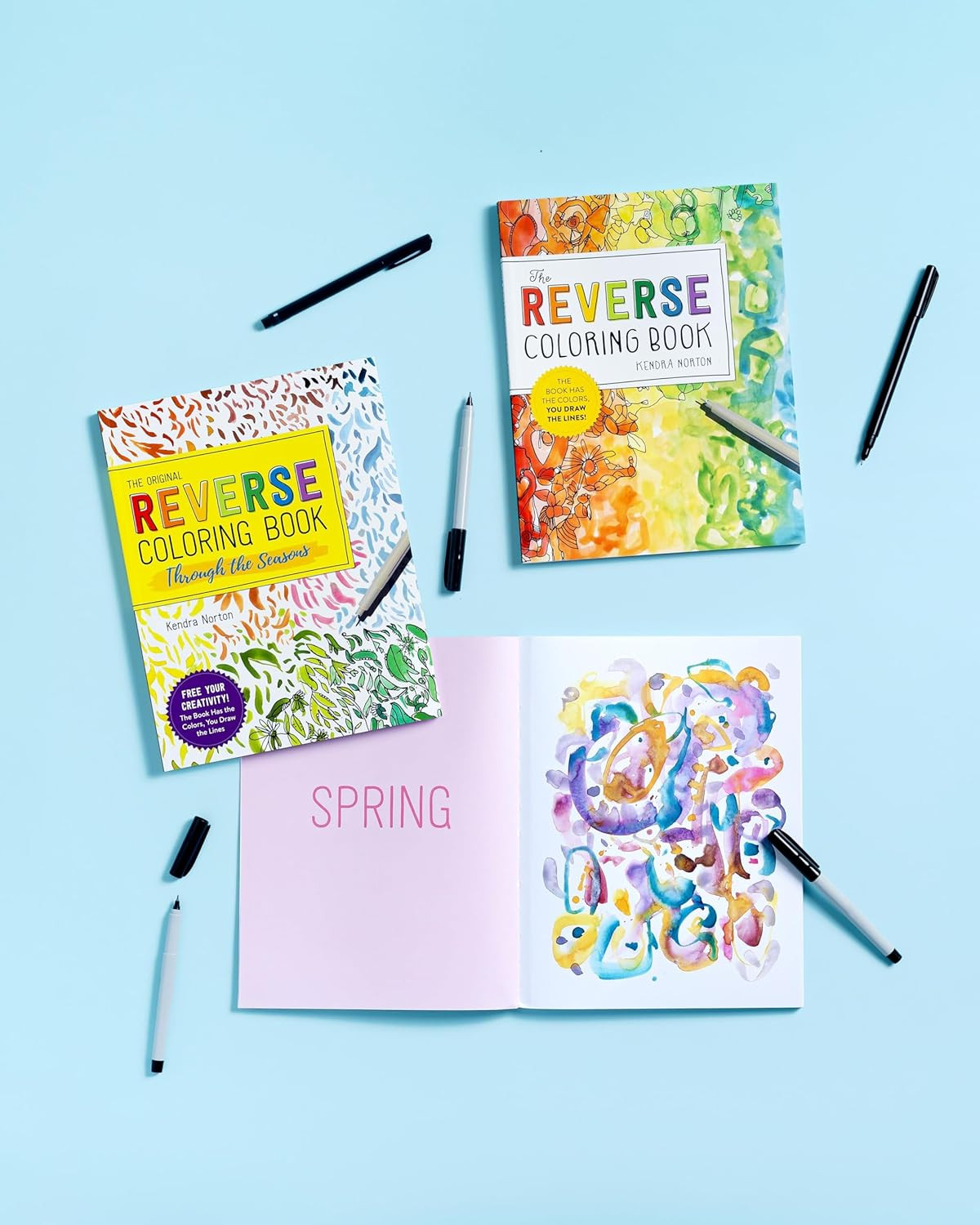 The Reverse Coloring Book™: the Book Has the Colors, You Draw the Lines!