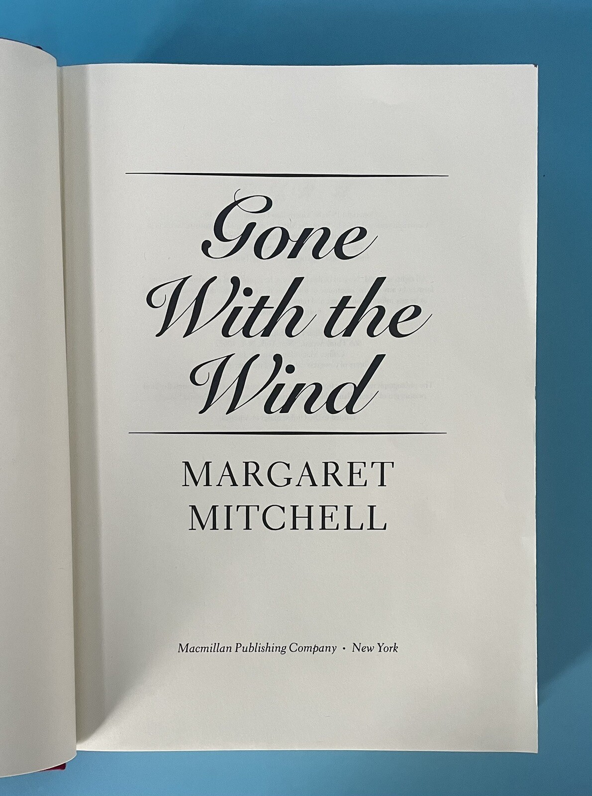 Gone With the Wind by Margaret Mitchell — HC w/ Slipcase — 1986 MacMillian