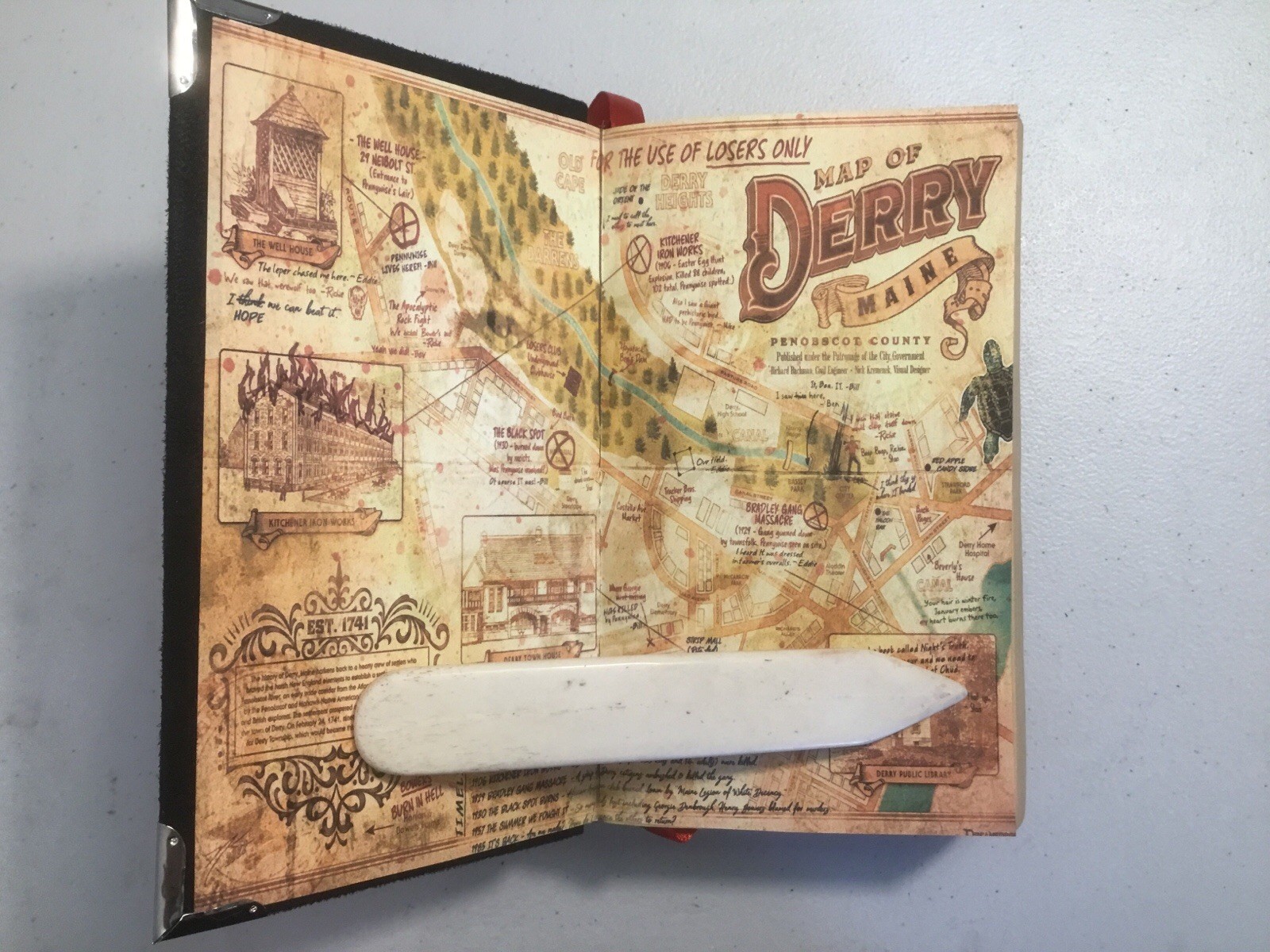 IT, Stephen King, Special Hardcover Edition, Custom Bound in Suede