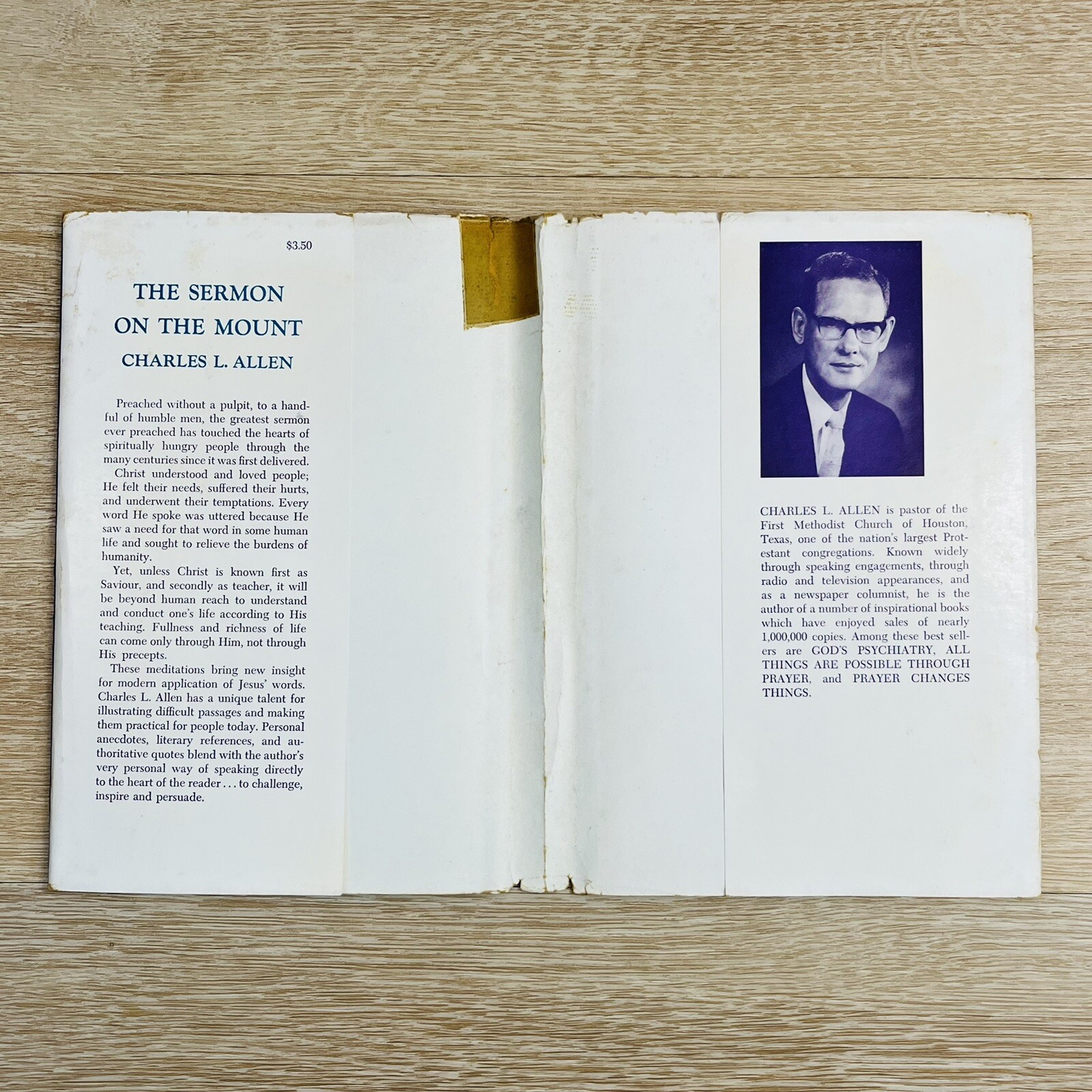 The Sermon on the Mount – Charles L. Allen – Very Good Hardcover w/ Jacket 1966