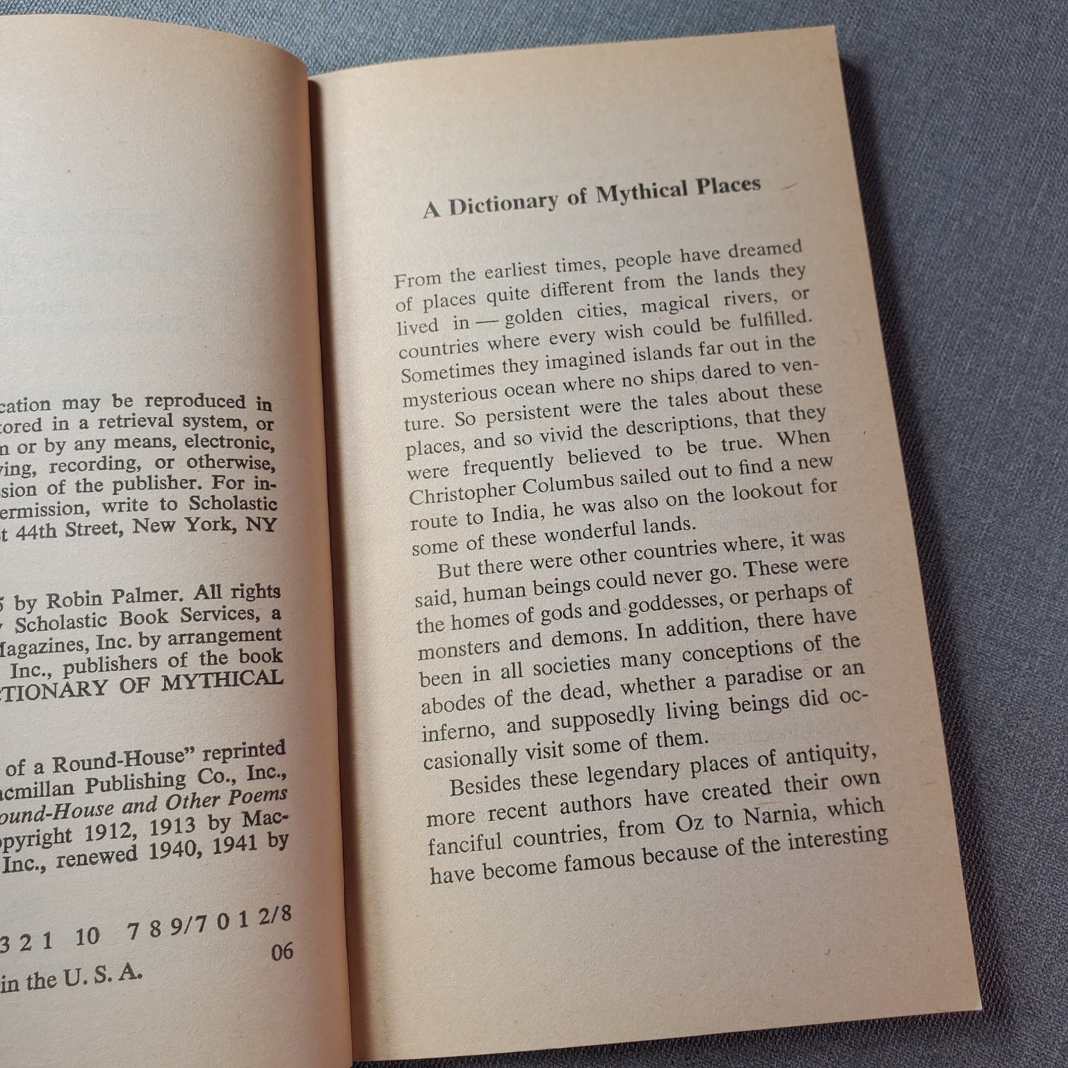 Demons Monsters & Abodes of the Dead Robin Palmer 1975 Scholastic