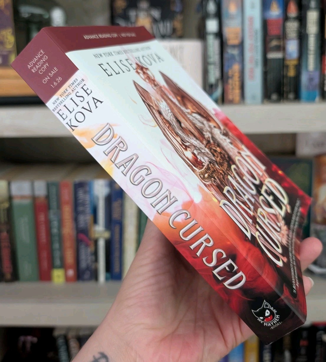 Dragon Cursed ARC by Elise Kova Uncorrected Proof, Romantasy