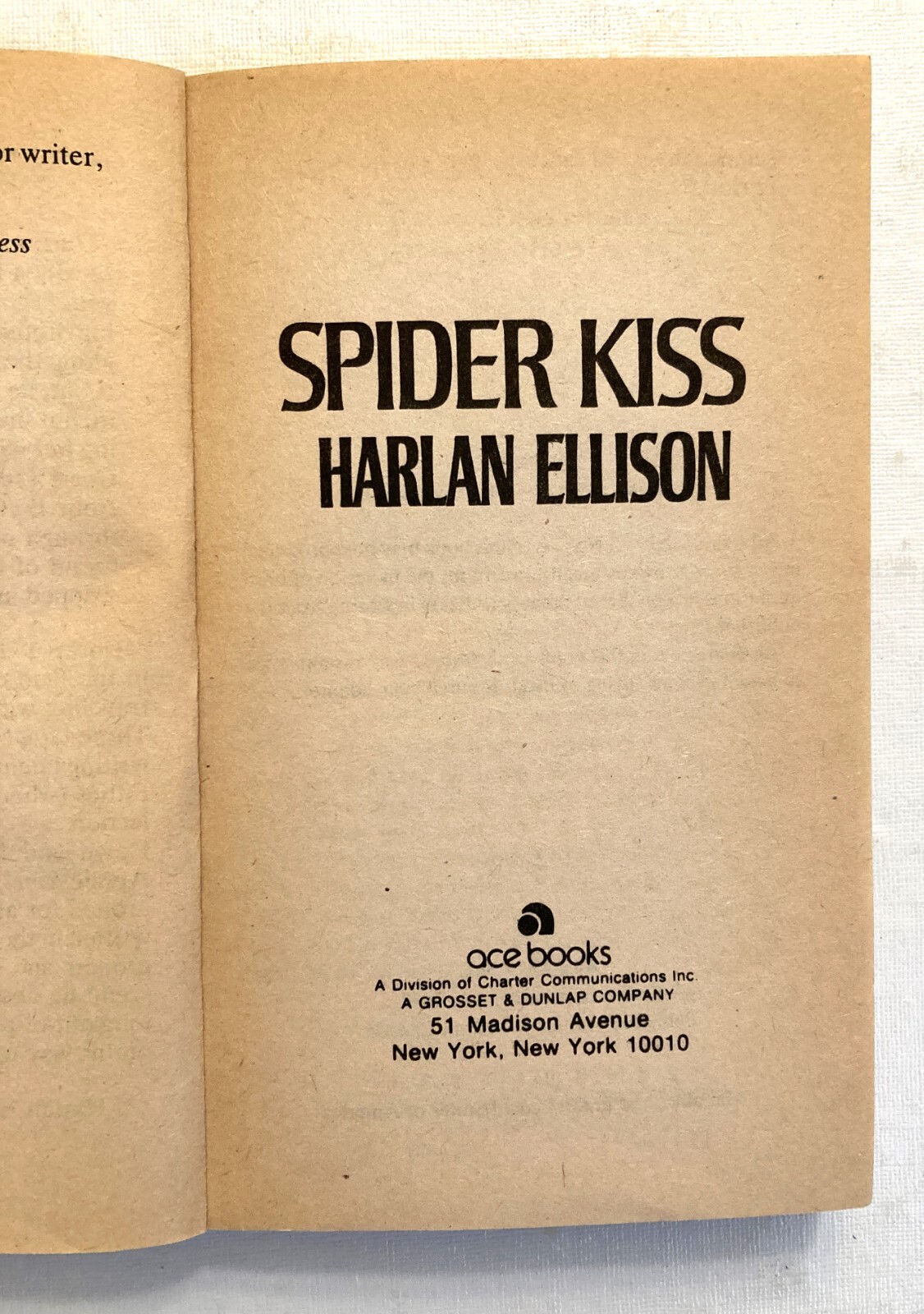 7 VINTAGE 70s -80s Harlan Ellison paperbacks – Very Good/Good condition
