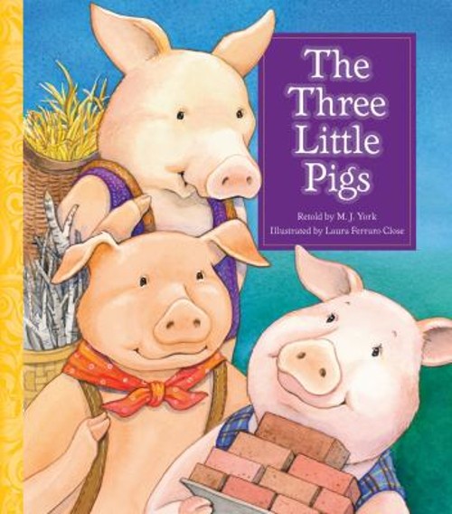 The Three Little Pigs Reinforced Library Binding M. J. York