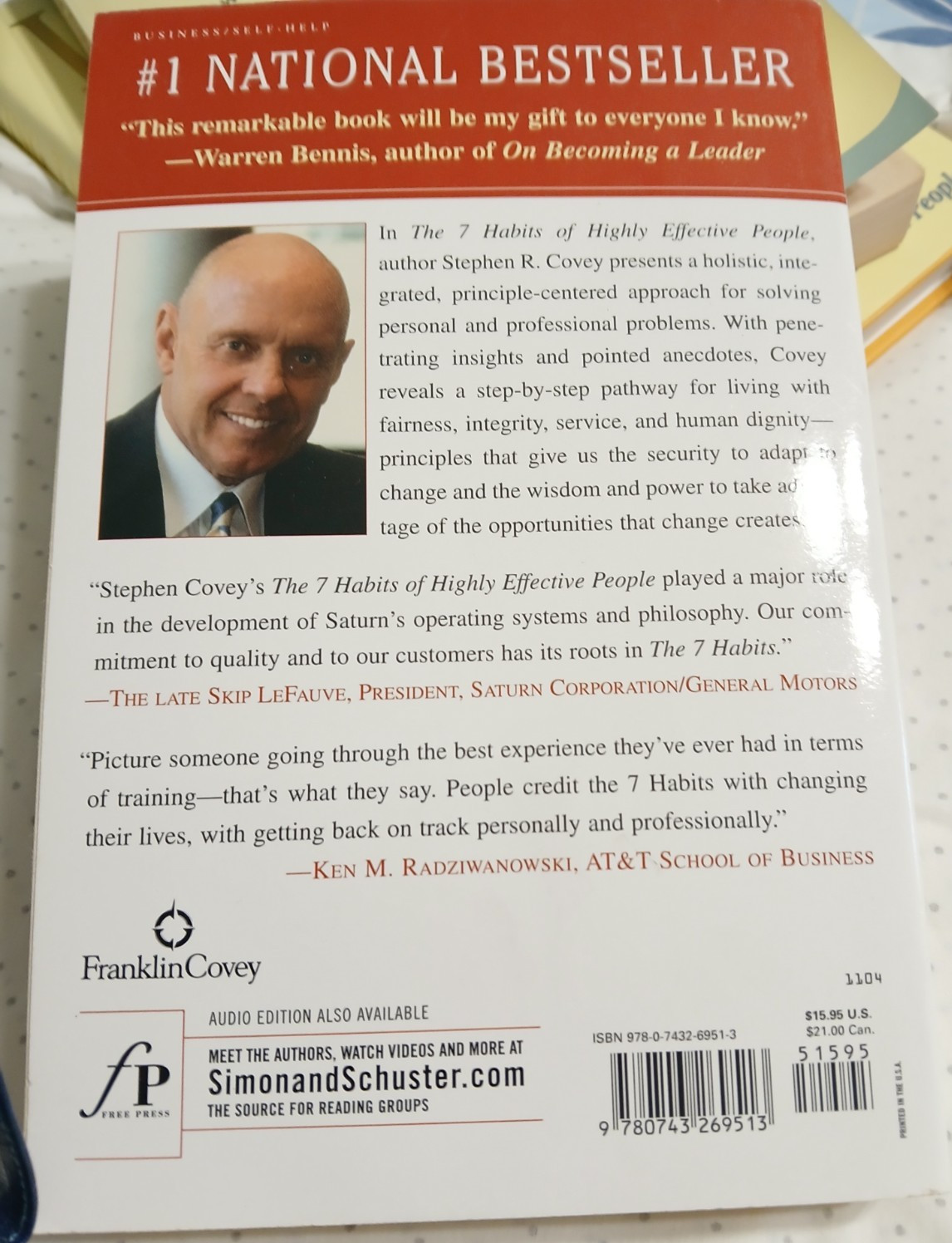 Stephen R Covey – 7 Habits of Highly Effective People & Living the 7 Habits