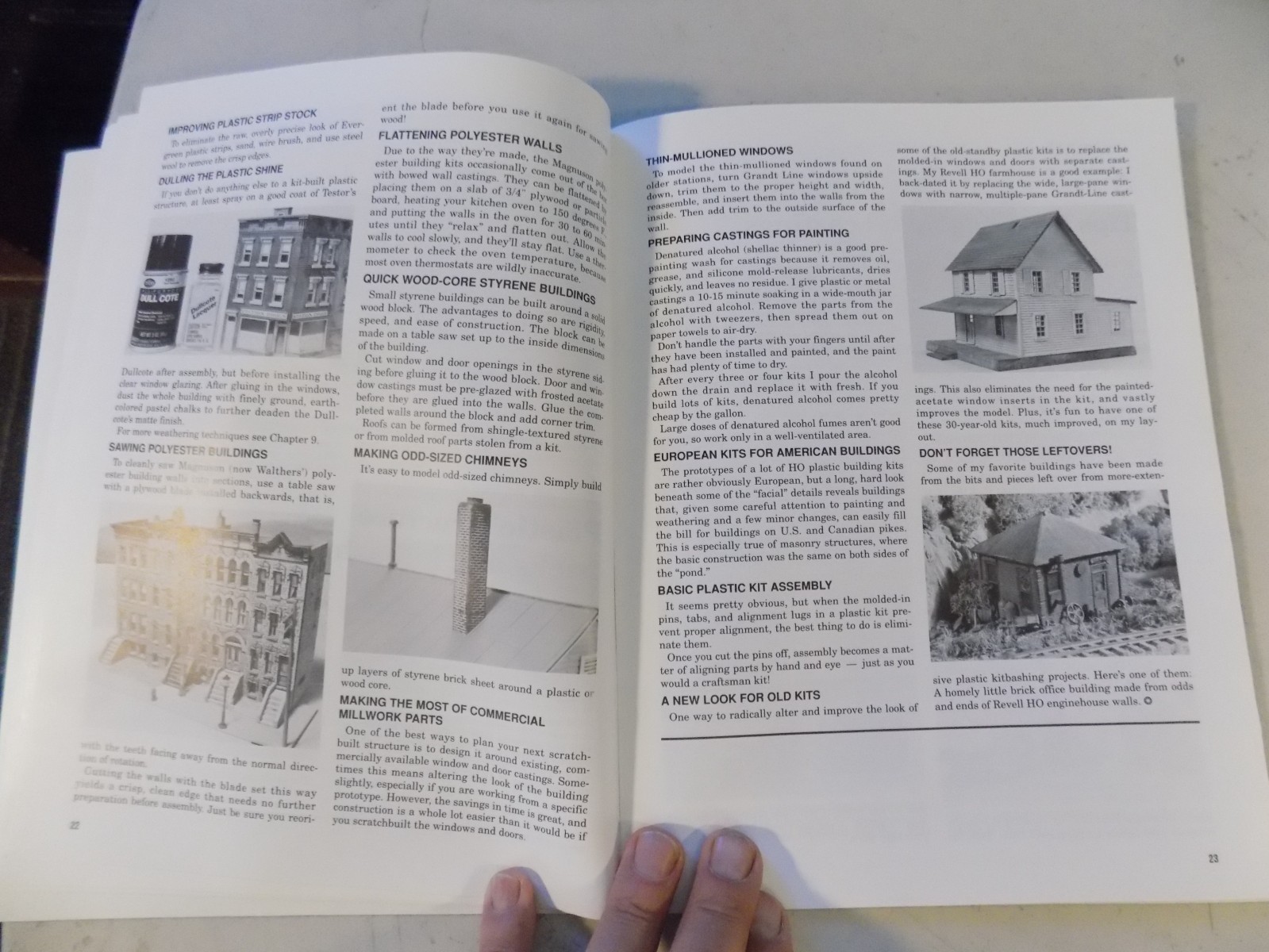 Model Railroader 222 Tips for Building Model RR Structures 1992 64 pgs (060635)