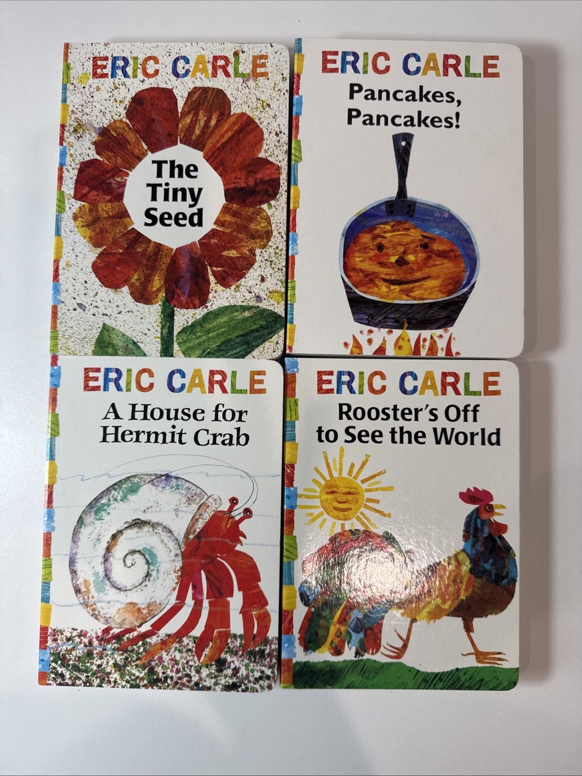 The Eric Carle Gift Set by Eric Carle Lot of 4 Board Books Tiny Seeds Pancakes