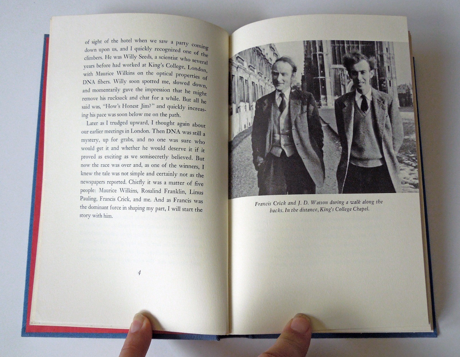 The Double Helix – James D. Watson, 1968 hc w/dj, Atheneum