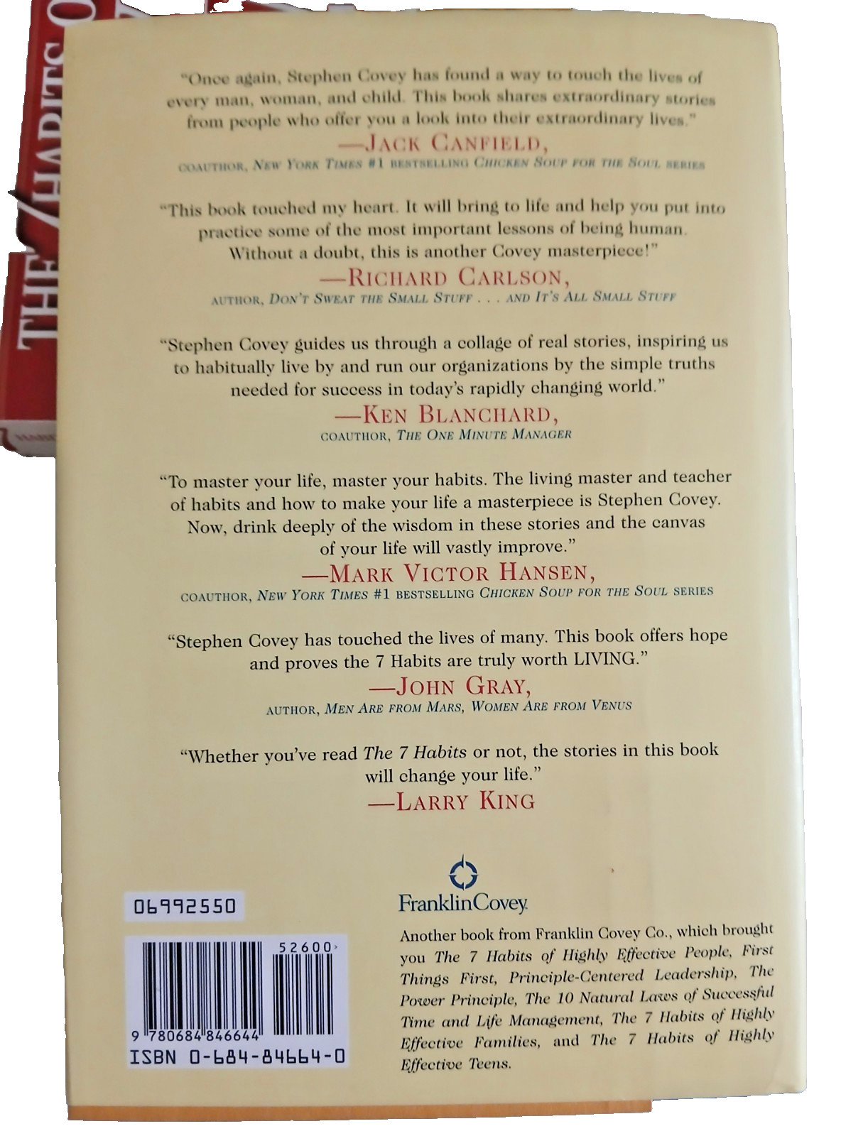 Stephen R Covey – 7 Habits of Highly Effective People & Living the 7 Habits