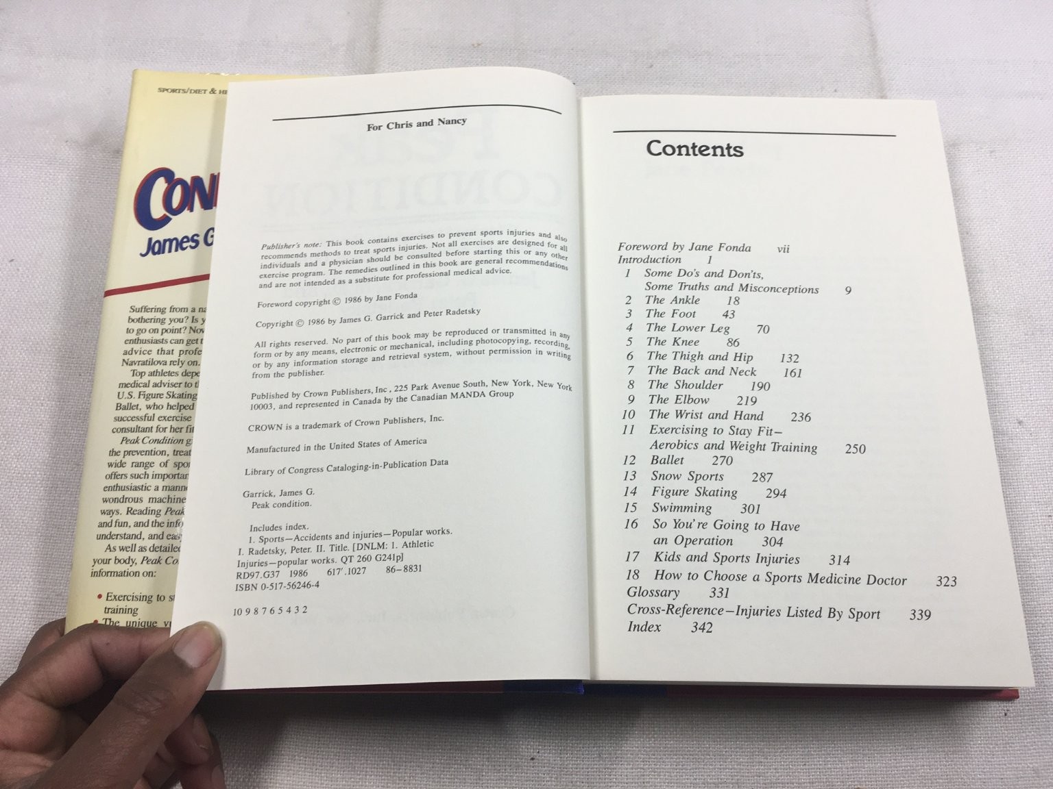 Peak Condition Garrick Radetsky 1986 Sports Injuries Fitness Crown