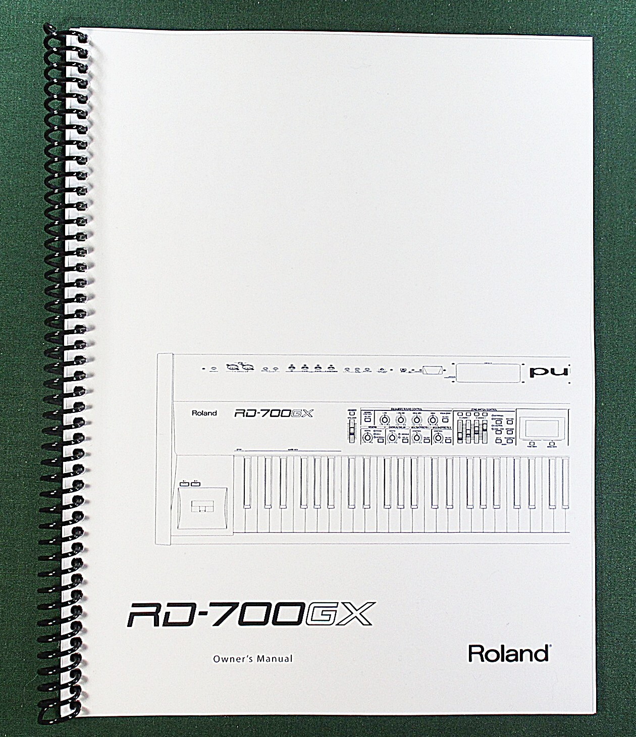 Roland RD-700GX Owner’s Instruction Manual: 216 Pages & Protective Covers!