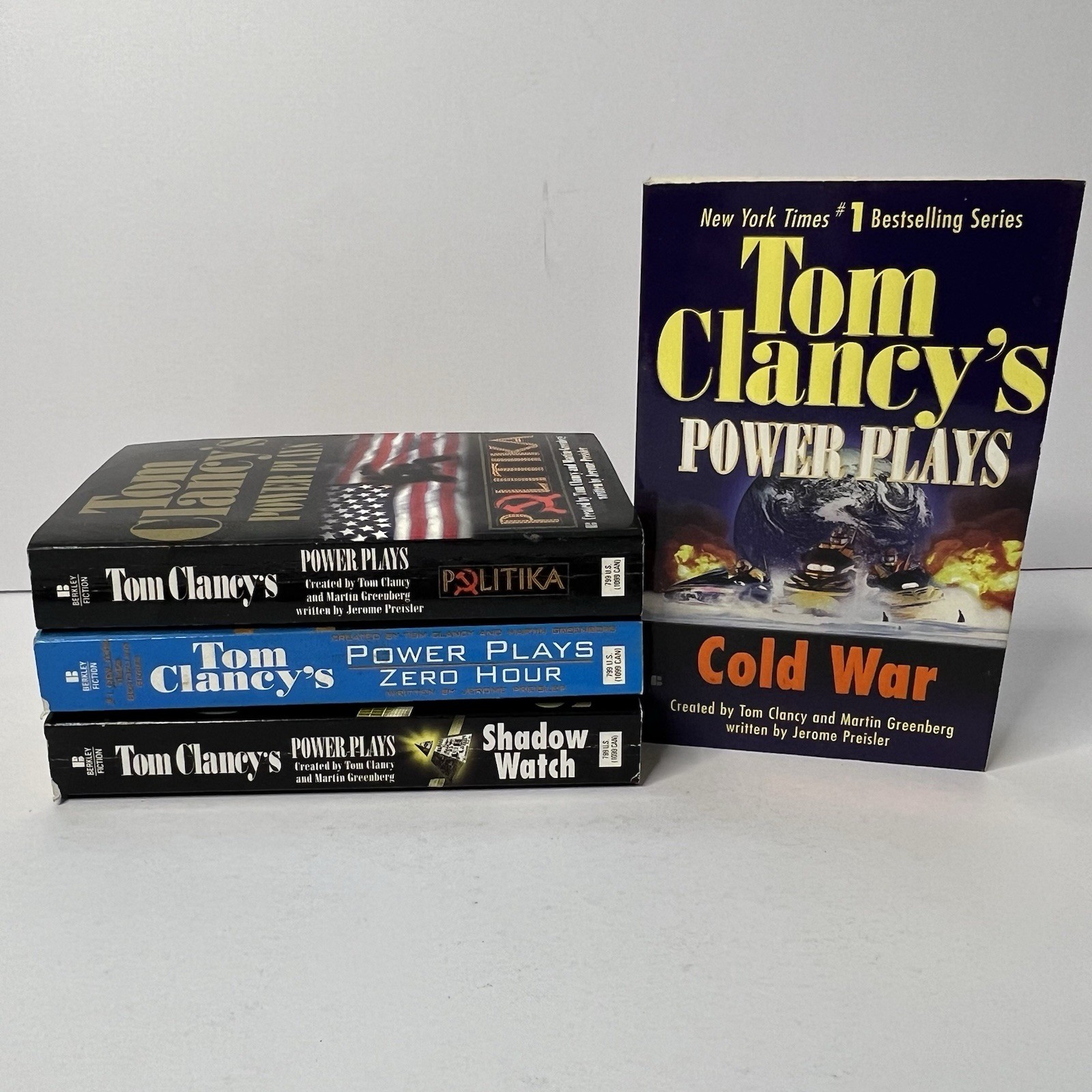 Tom Clancy Power Plays Series Bundle Of 4 Vintage Paperback Books