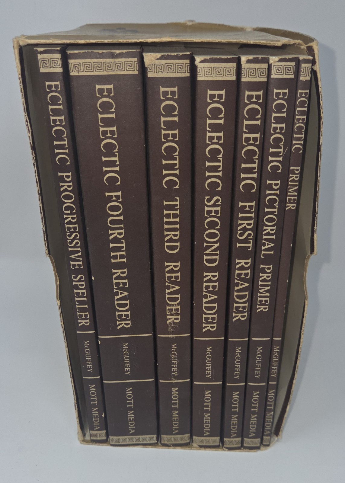 1982 Box Set of 7 Volumes of The Original McGuffey’s Eclectic Reader Series 1836