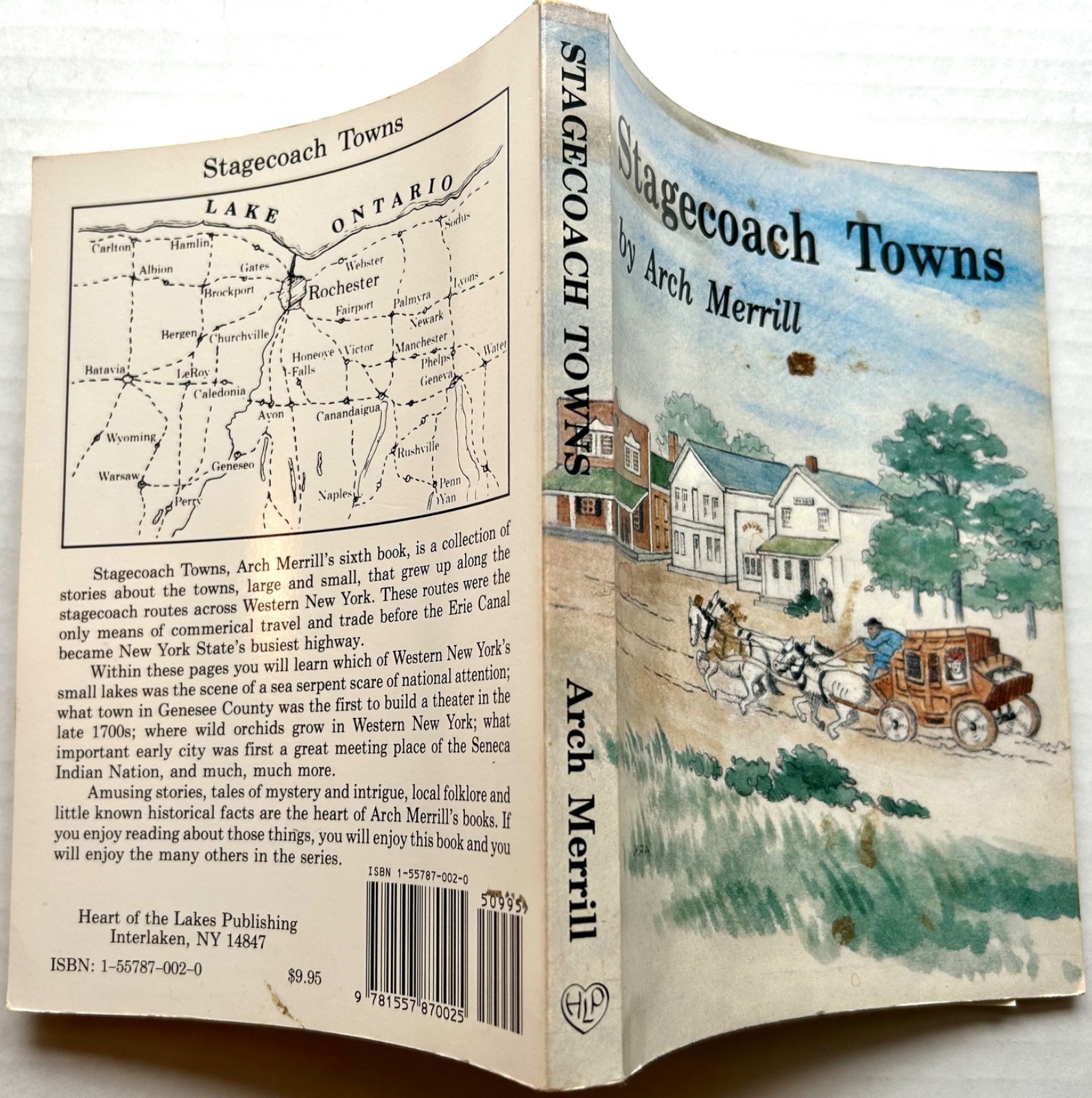 3 Arch Merrill books From Pumpkin Hook, Slim Fingers Beckon, Stagecoach Towns