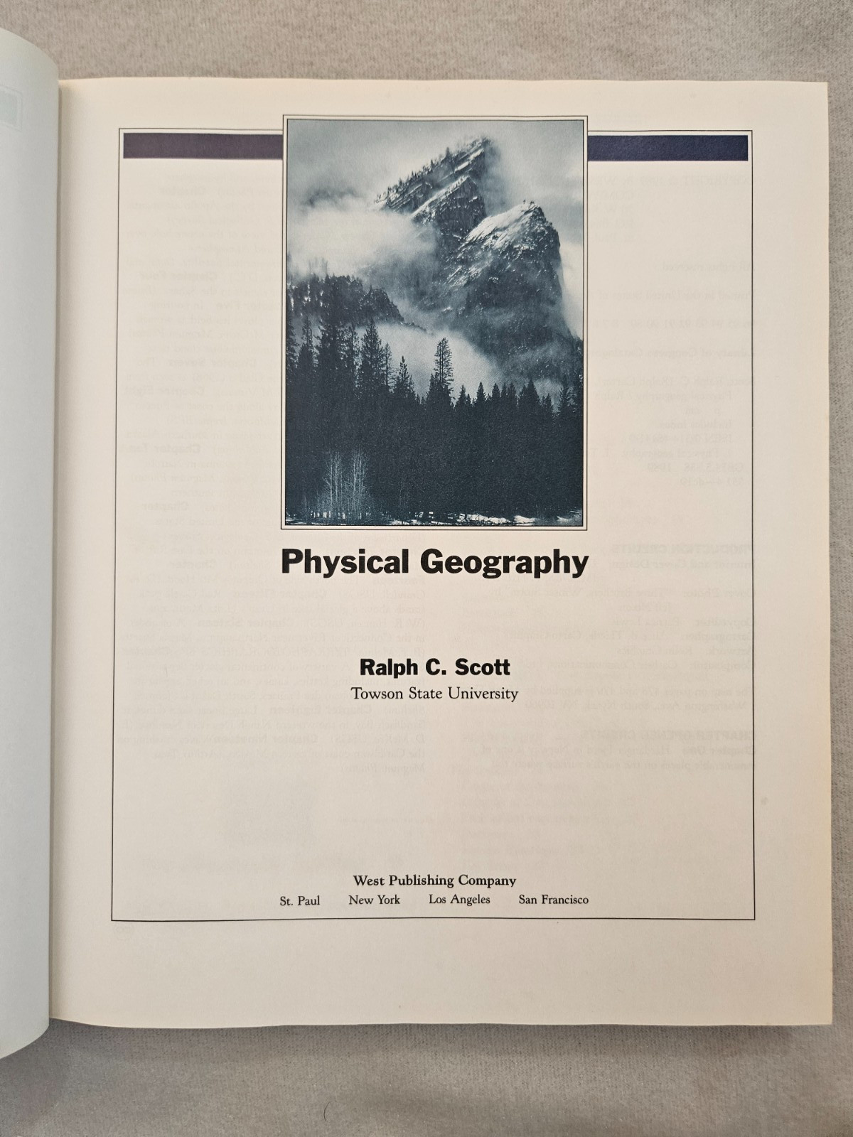 Physical Geography Ralph C Scott 1989 Hardcover Instructor & Lab Manuals