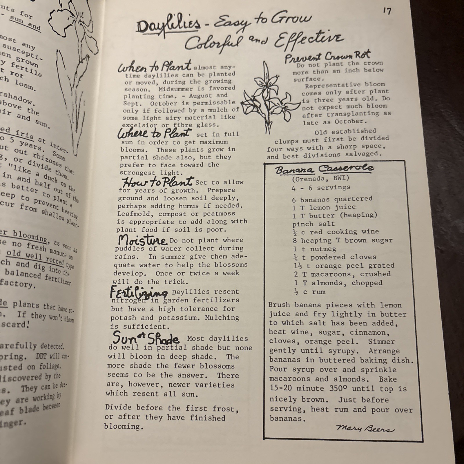 Potomac Almanac Garden Tips from Piney Thicket by Florence Cleveland (1969/PB)
