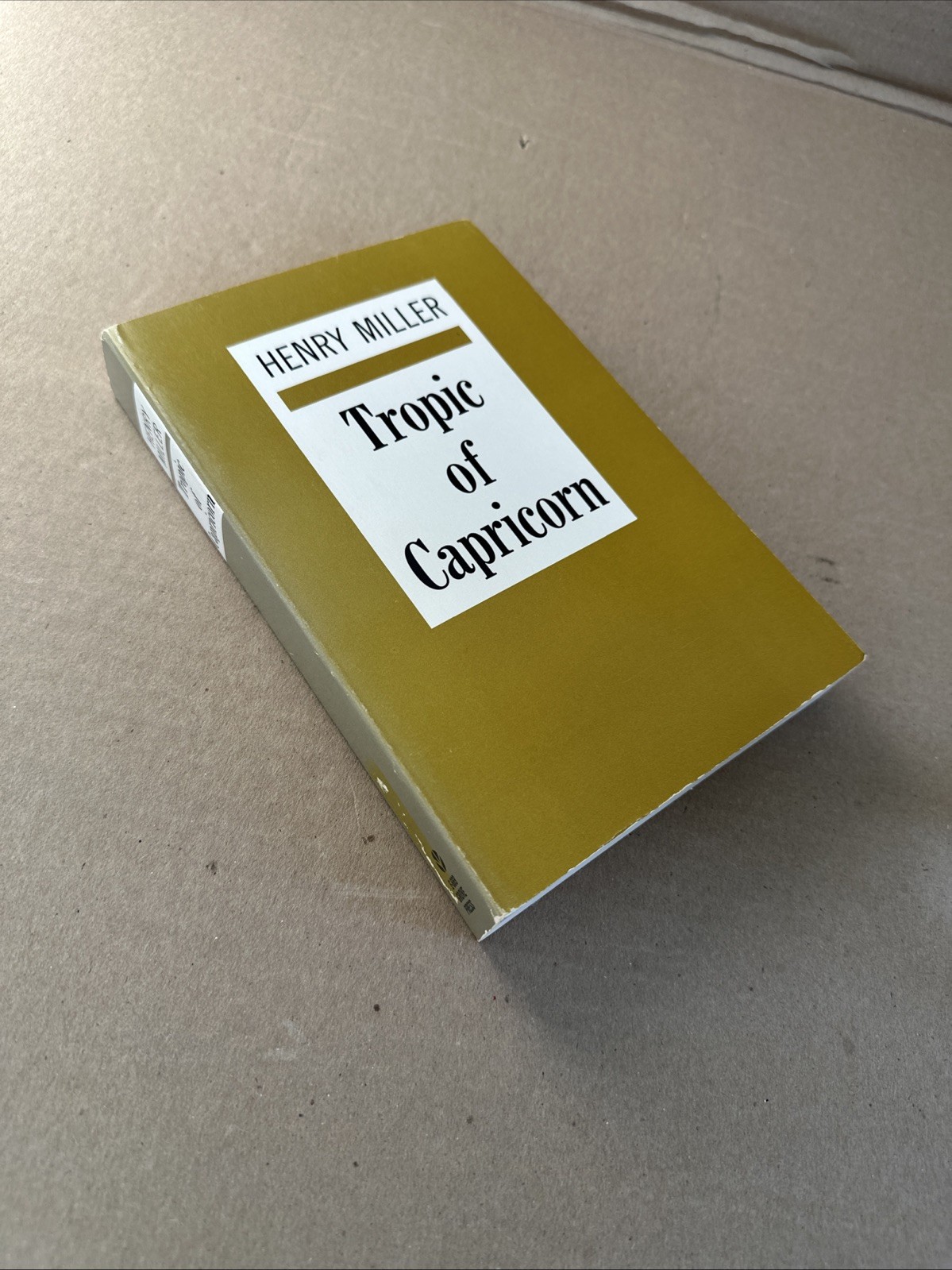 Henry Miller Tropic of Capricorn First Evergreen Edition Grove Press