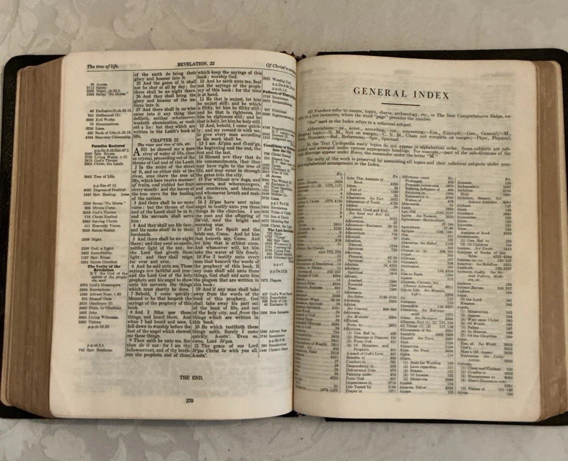 The New Chain Reference Bible Thompson 4th Improved Edition B B Kirkbride 1964