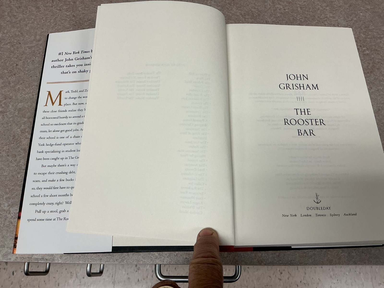 THE ROOSTER BAR by JOHN GRISHAM 1st Edition 2017 HC DJ