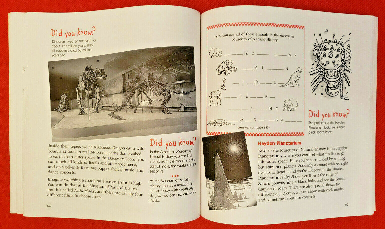 VINTAGE BOOK: “A KID’S GUIDE TO NEW YORK CITY” – GULLIVER TRAVELS – 135 PAGES