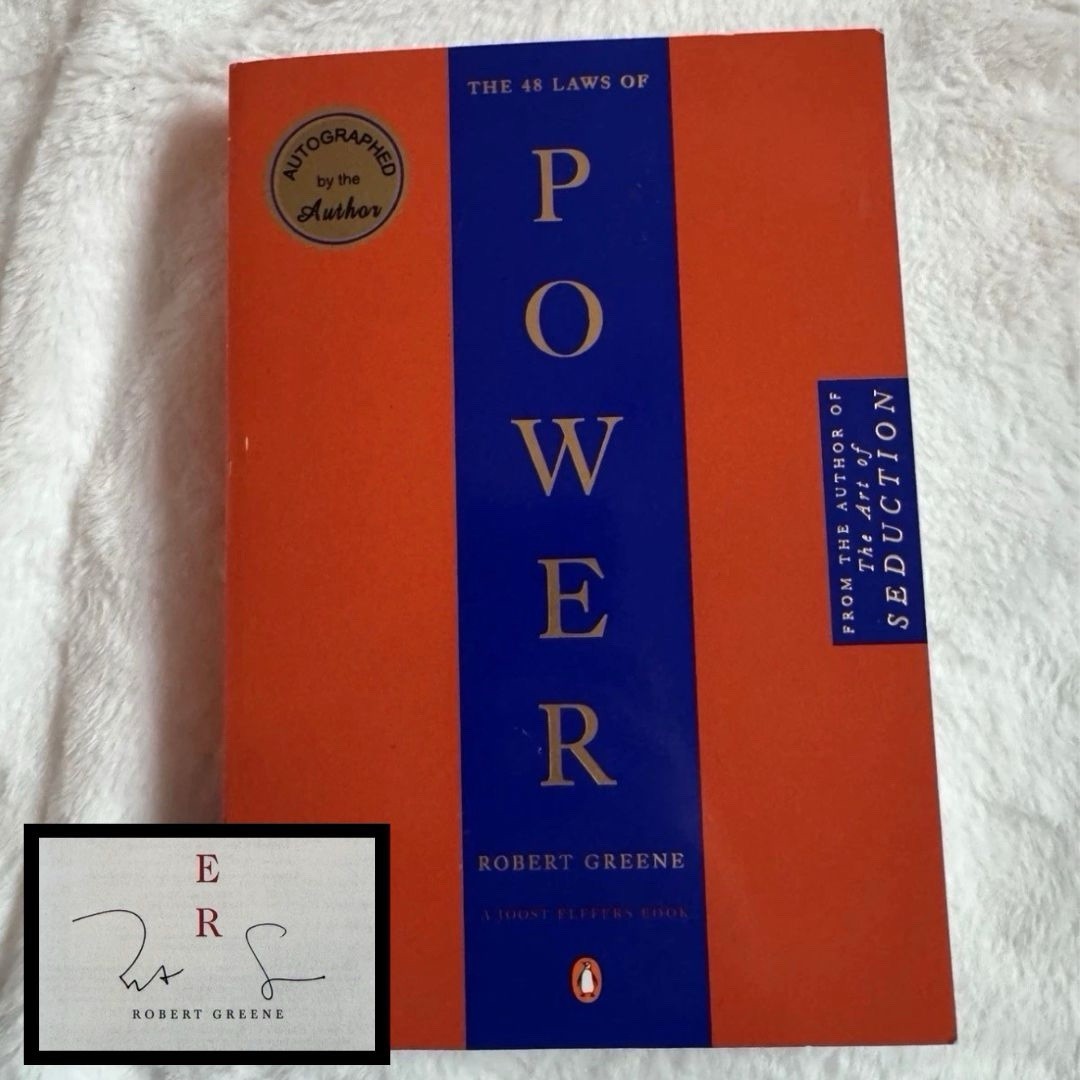 SIGNED Robert Greene 48 Laws of Power Paperback Autographed