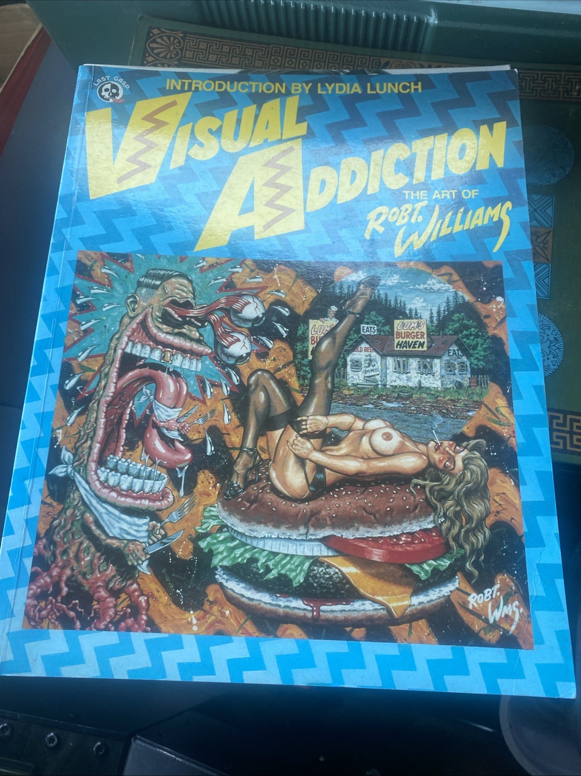 Visual Addiction by Robert Williams (1989 Paperback) First Edition Not Perfect