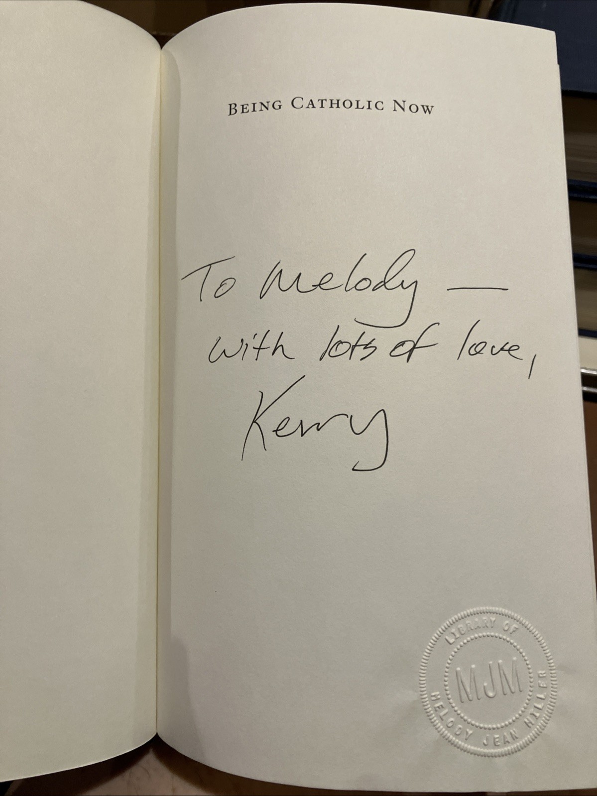Being Catholic Now (Signed) (First Printing) Prominent Americans Talk about