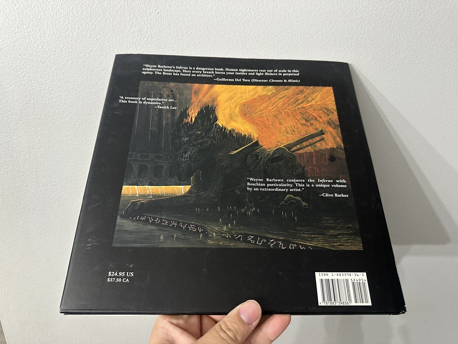 Barlowe’s Inferno by Wayne Barlowe 1998 HC DJ Morpheus Art