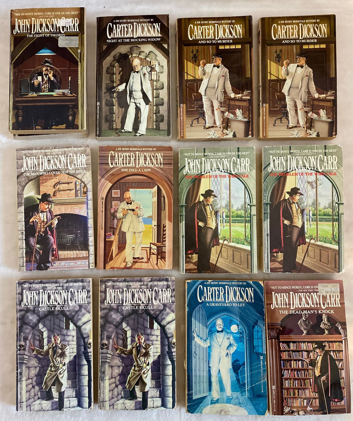 John Dickson Carr Carter Dickson CHOOSE YOUR TITLE: 12 PB Good/Very Good! #6