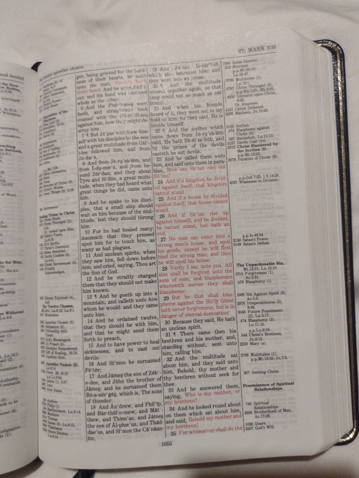 Thompson Chain Reference Bible KJV 5th Fifth Improved Genuine Black Leather 1988
