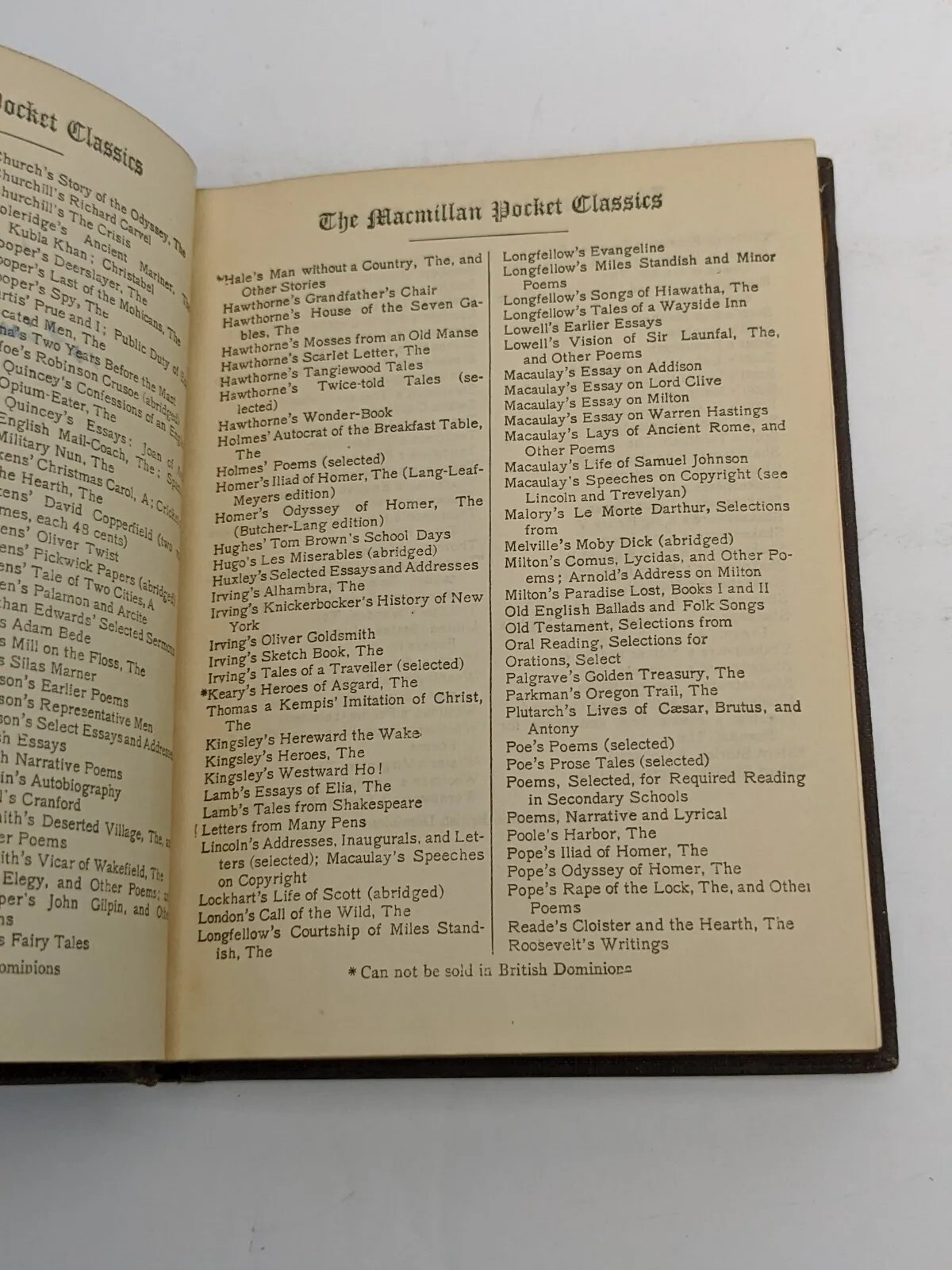 Browning’s Shorter Poems Robert Browning MacMillian’s Pocket Classics 1926