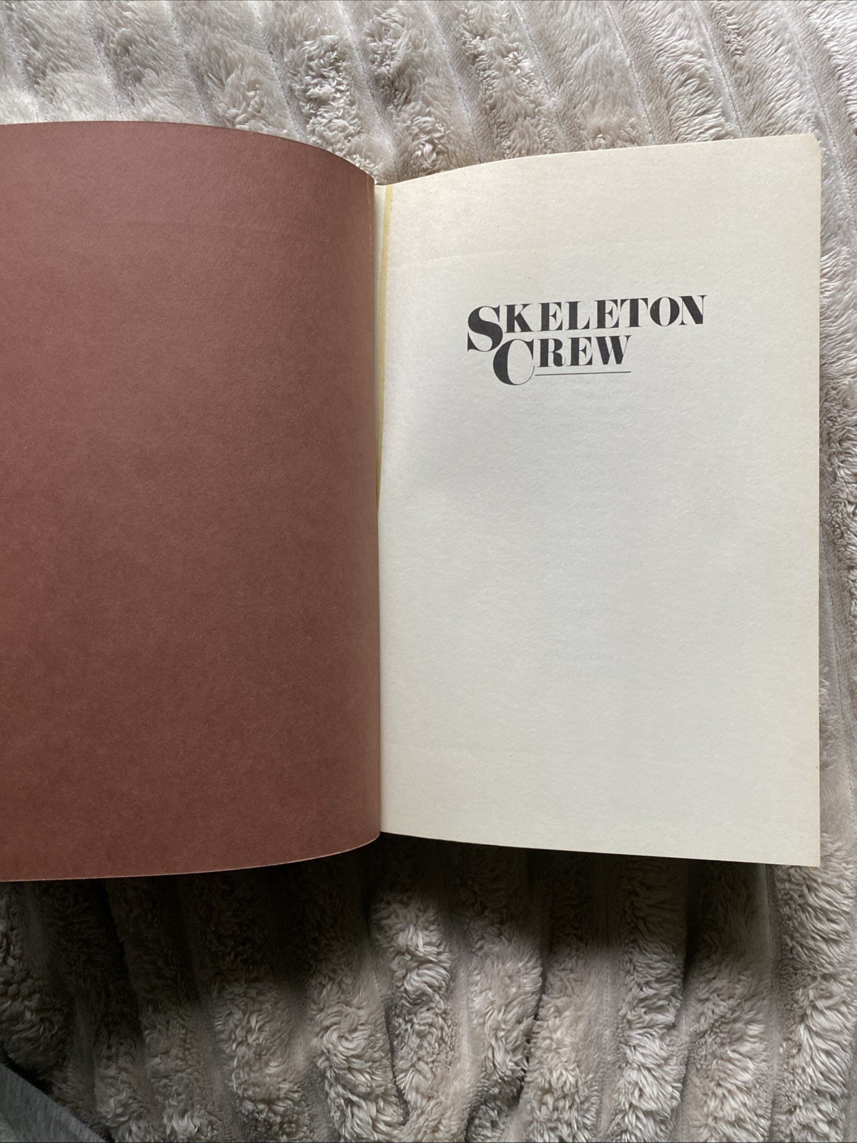 Skeleton Crew by Stephen King 1985 Hardcover First Edition 1st Printing