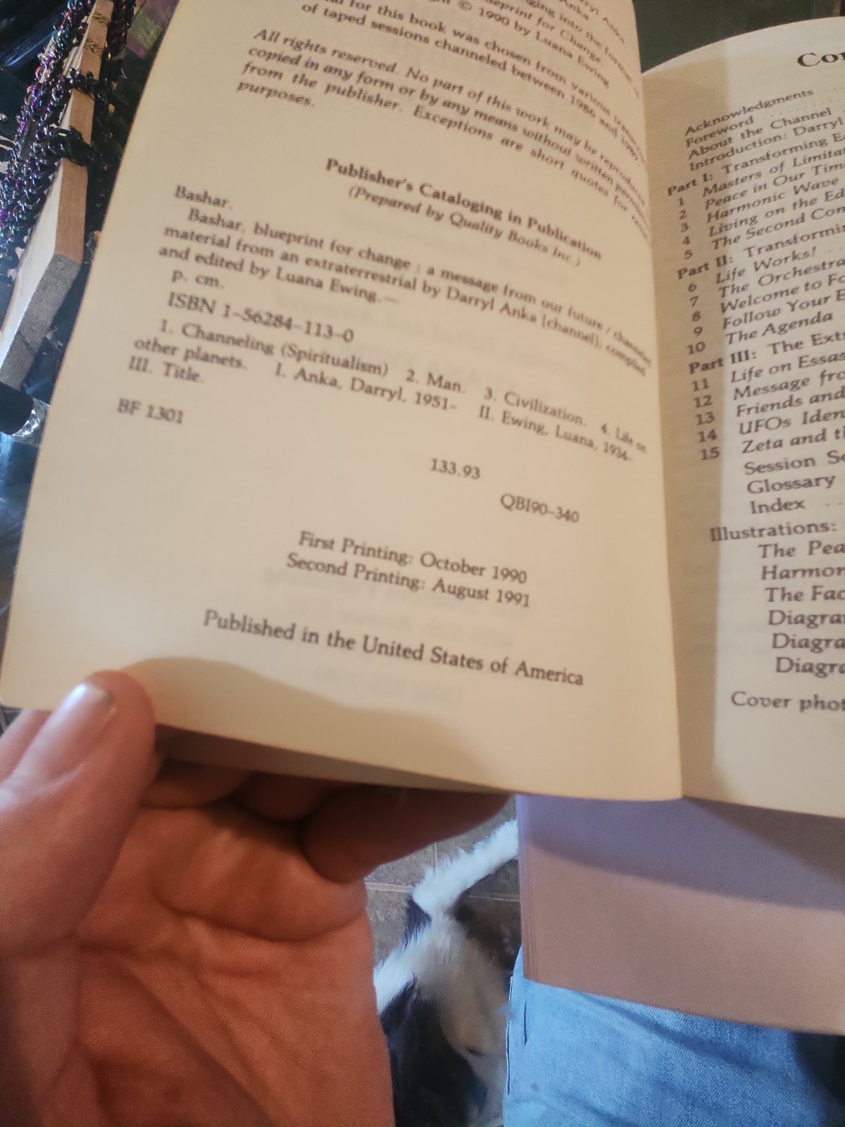 Bashar Blueprint for Change : A Message from Our Future by Darryl Anka 1991 UFOs