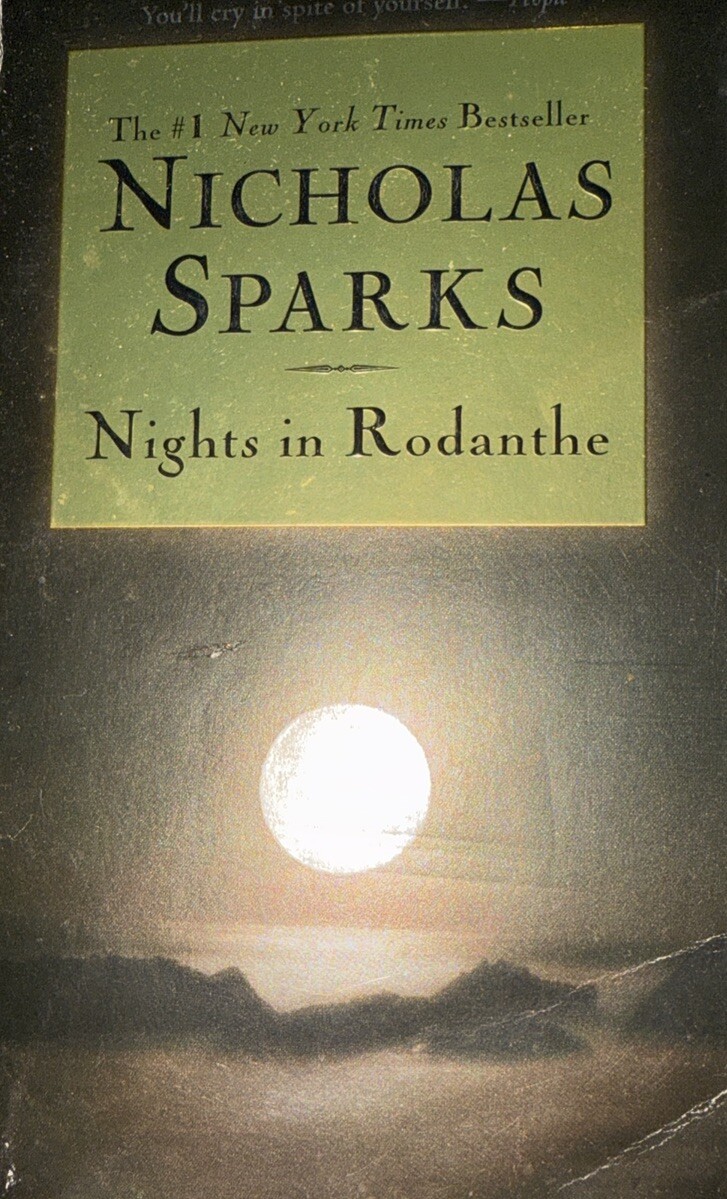 Nights in Rodanthe papperback book Sparks, Nicholas