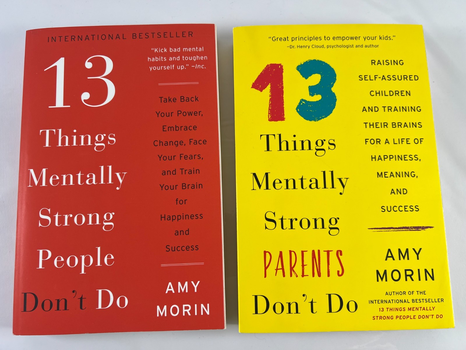 Lot of 2 Amy Morin Trade Paperbacks 13 Things Mentally Strong People Don’t Do