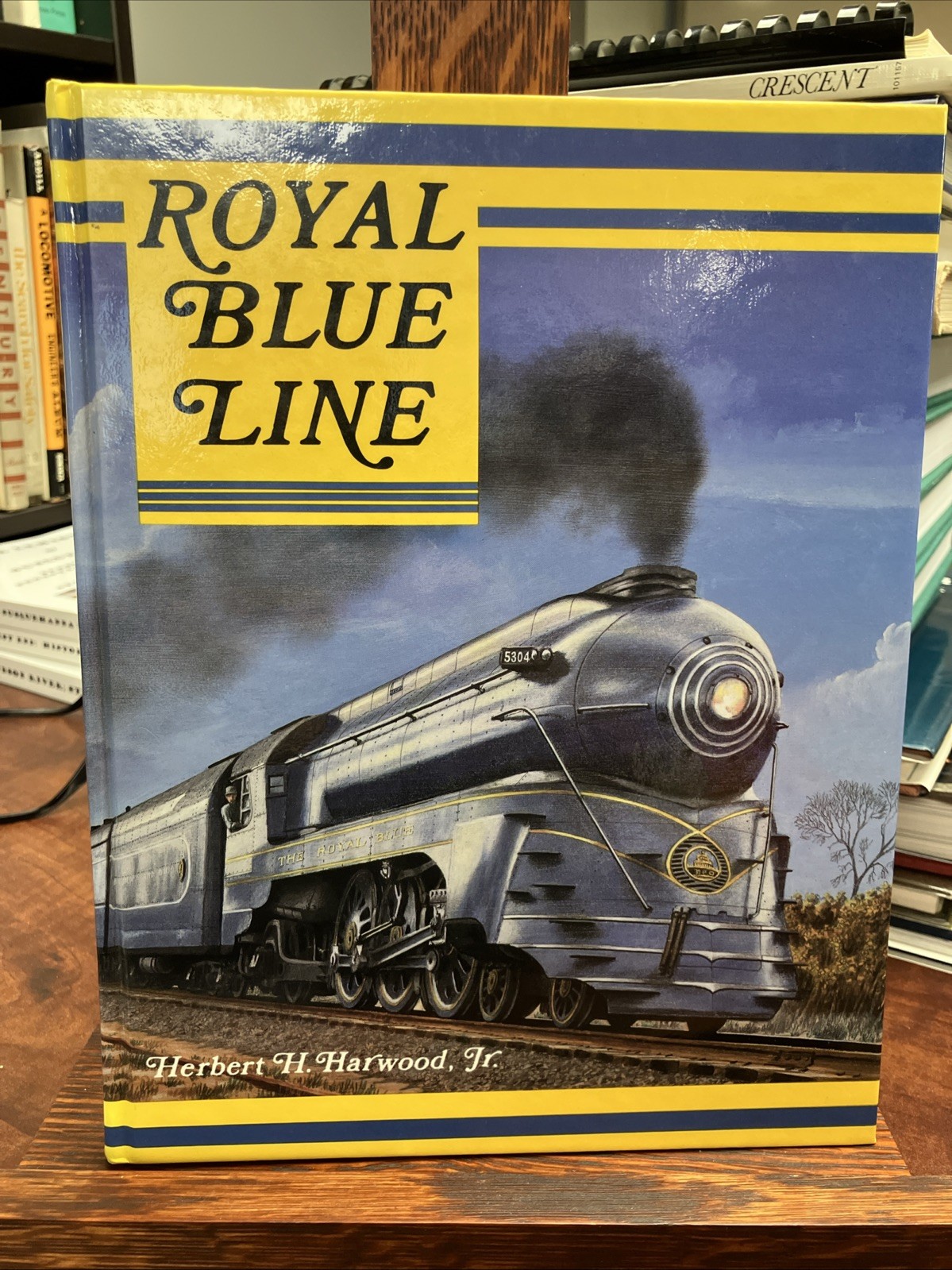 Royal Blue Line Herbert H Harwood Jr 1990 HC B&O Railroad History Book