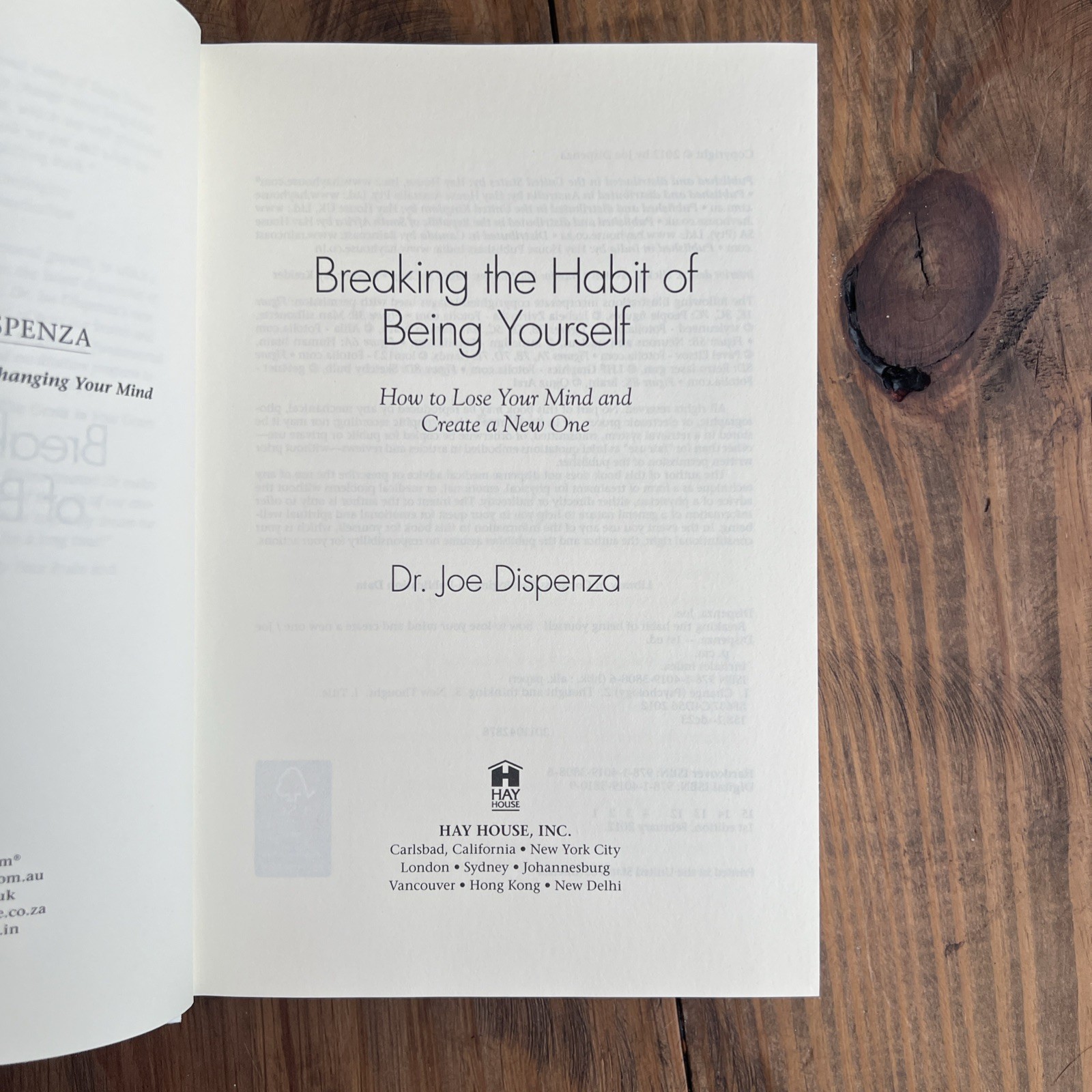 Breaking the Habit of Being Yourself Dr Joe Dispenza Paperback Hay House Self-He