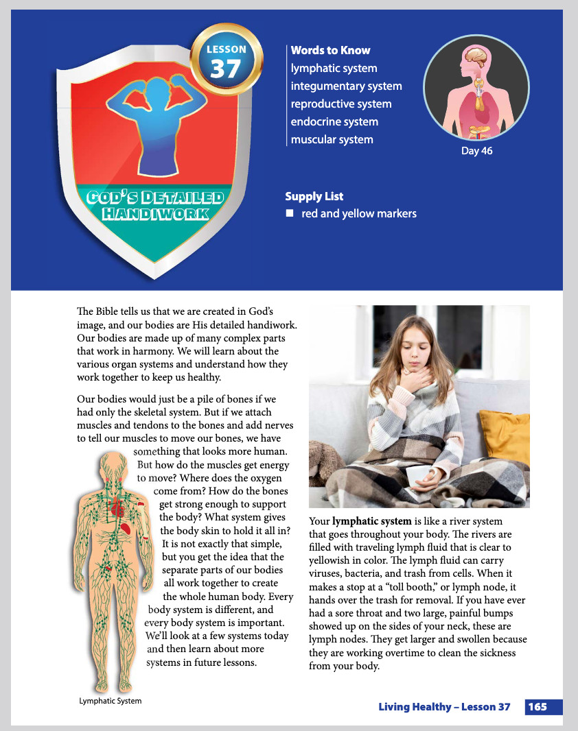 Masterbooks LIVING HEALTHY 4th 5th or 6th Grade Health curriculum MB homeschool