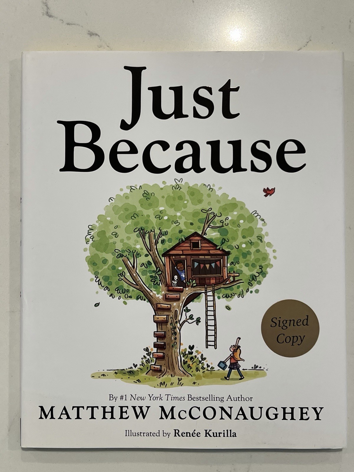 AUTOGRAPHED Matthew McConaughey SIGNED Book Just Because AUTOGRAPH #2