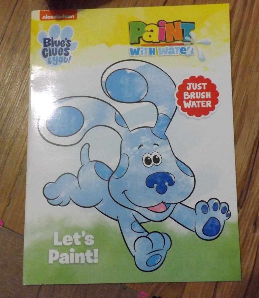 NEW BLUES CLUES & YOU PAINT WITH WATER activity book