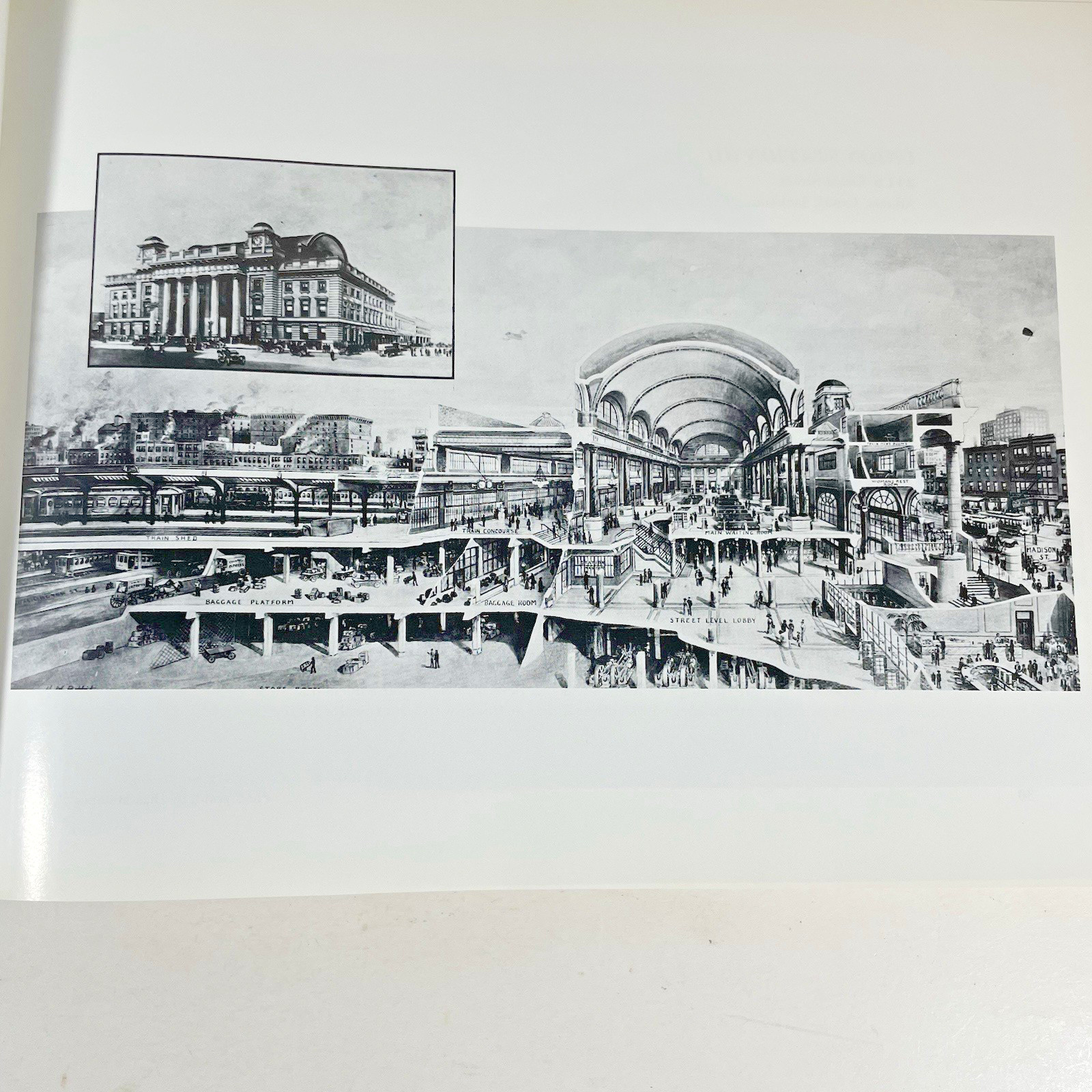 A Guide to Chicago’s Train Stations Book Bach & Wolfson 286/300 Signed LTD ED